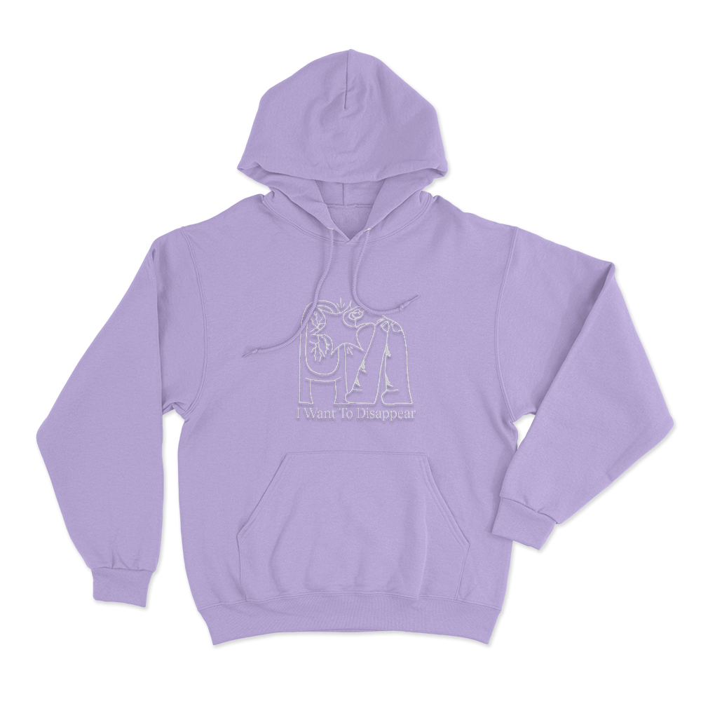 I Want To Disappear Unisex Hoodie Purple I Want To Disappear Unisex Hoodie Purple