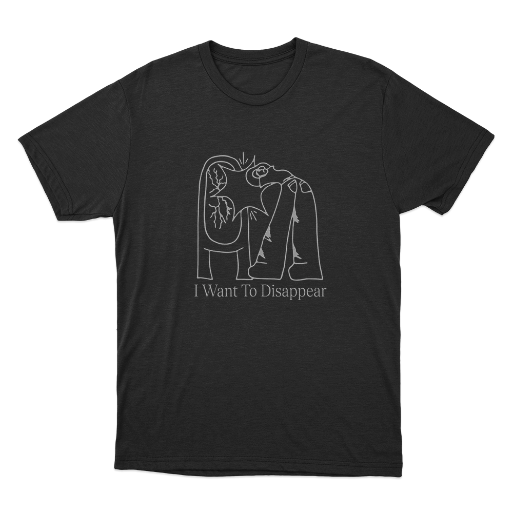 I Want To Disappear Unisex T Shirt Black I Want To Disappear Unisex T Shirt Black
