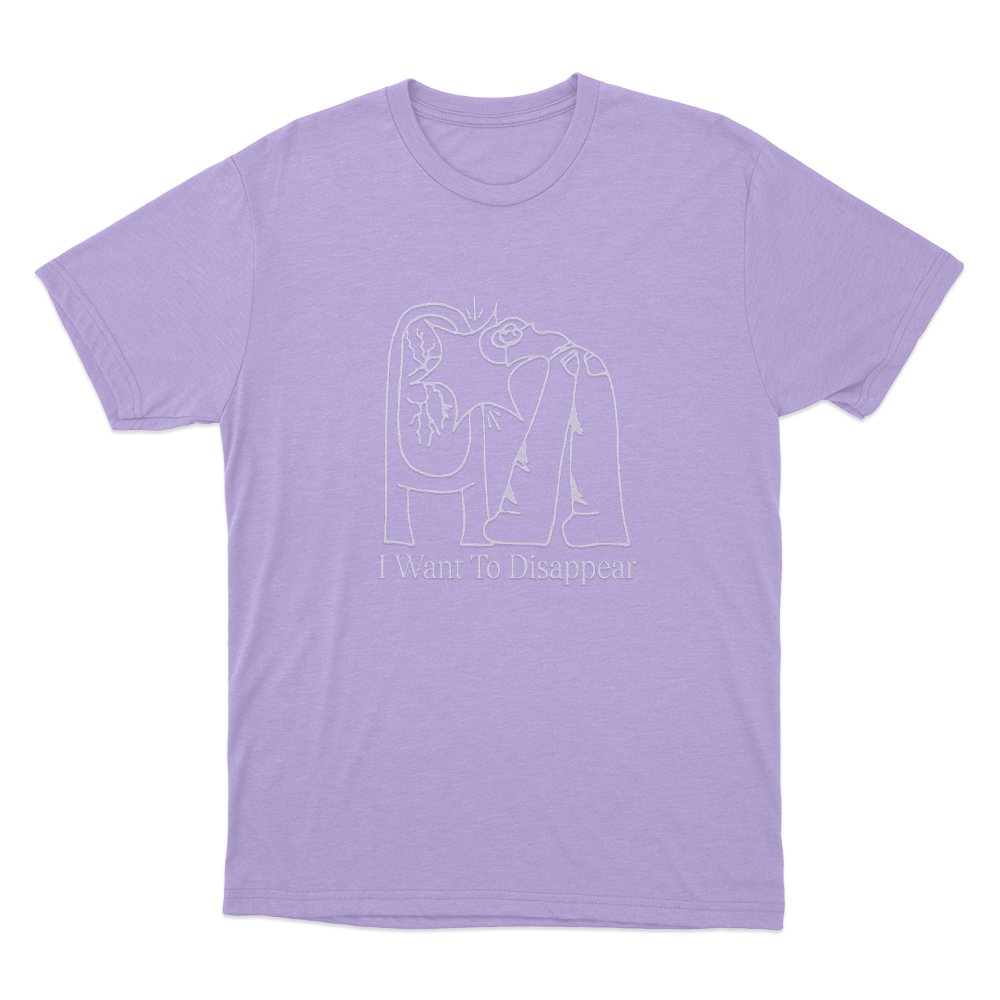I Want To Disappear Unisex T Shirt Purple I Want To Disappear Unisex T Shirt Purple