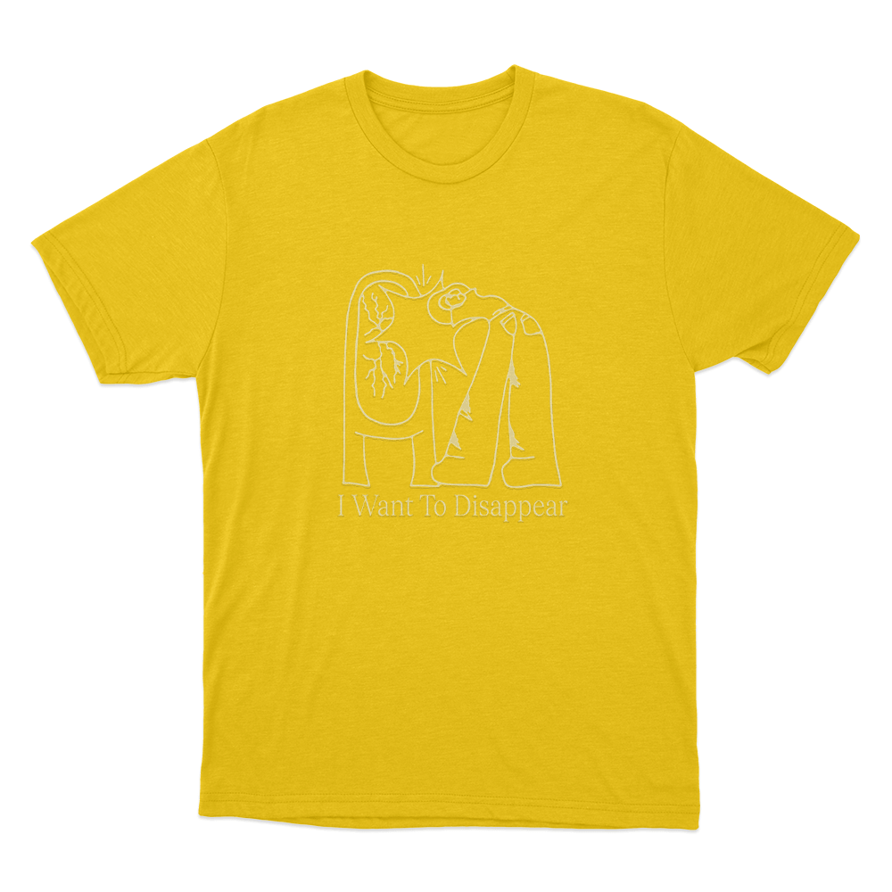 I Want To Disappear Unisex T Shirt Yellow I Want To Disappear Unisex T Shirt Yellow