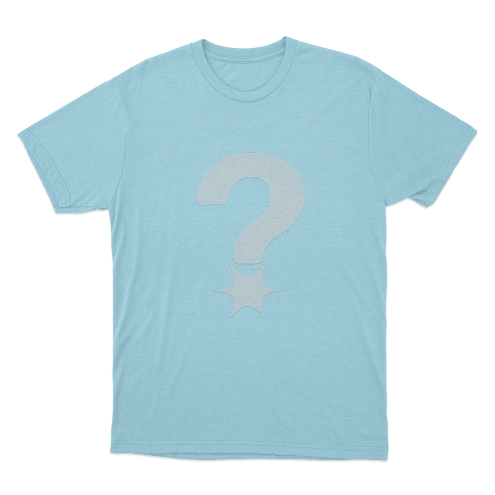 Mystery Unisex T Shirt Sky Blue Mystery Unisex T Shirt Sky Blue